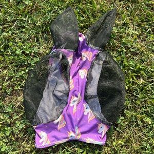 Pony used Lycra fly mask